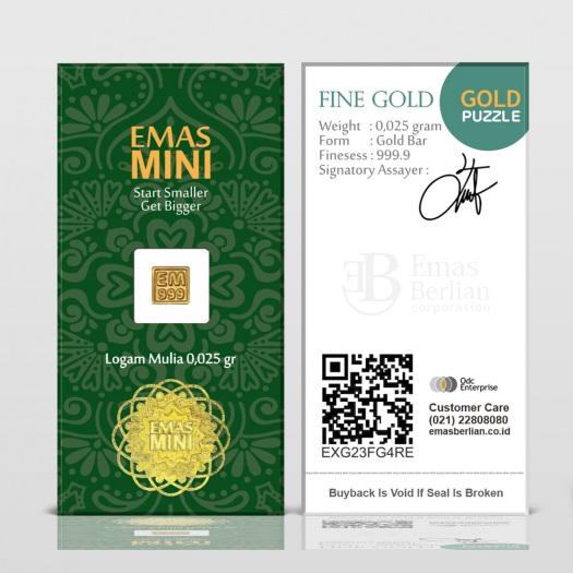 Emas Mini 0,025 gram